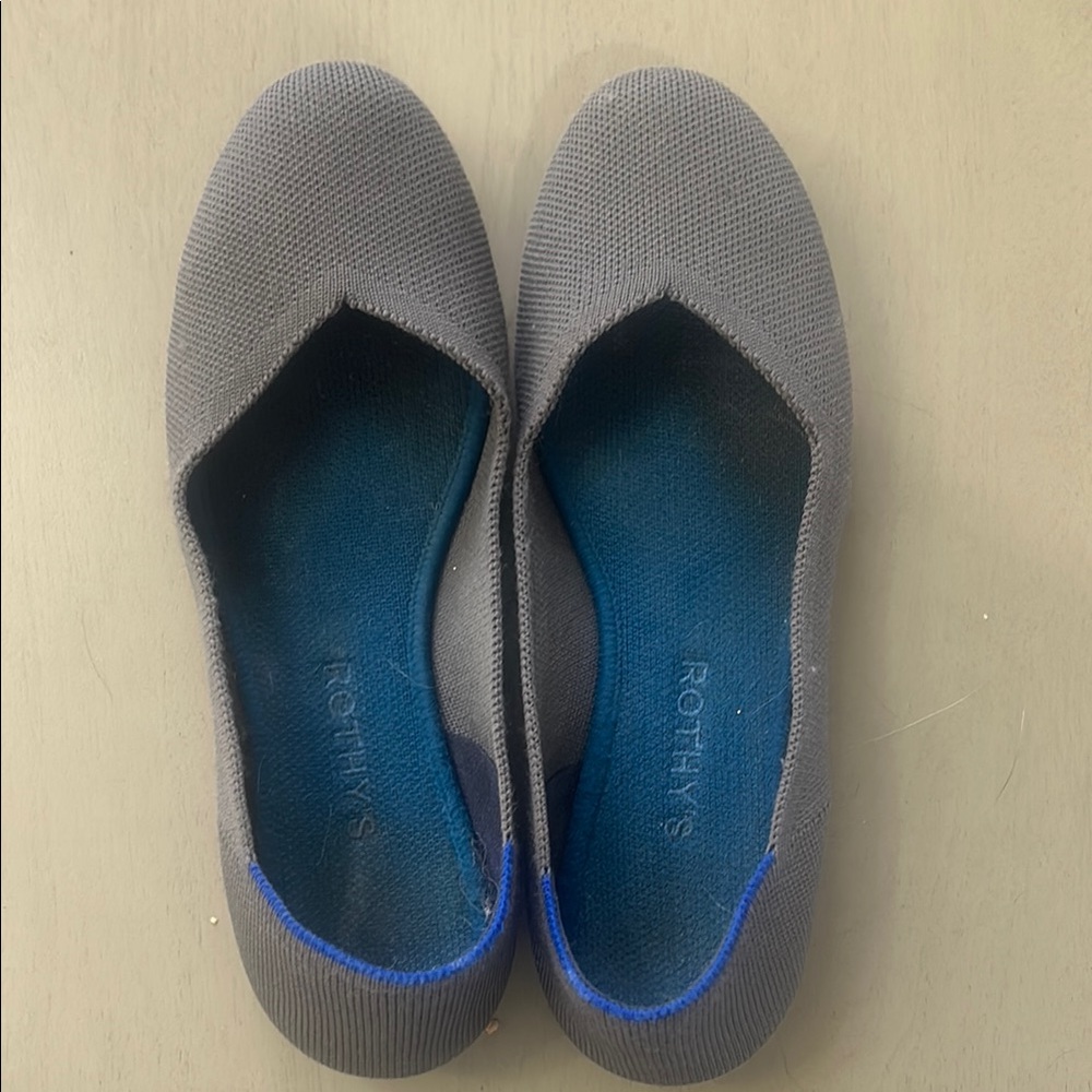 Rothy's Charcoal Knit Flats